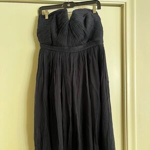 J. Crew Nadia dress in silk chiffon / 14 / NEWPORT NAVY